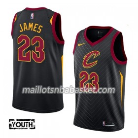 Maillot Enfant Cleveland Cavaliers LeBron James 23 Nike 2017-18 Noir Swingman